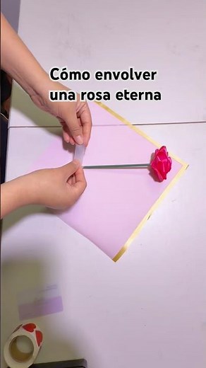 How to wrap an eternal rose #eternalroses #paper