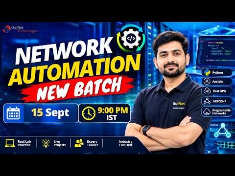 Network Automation Live Batch | Learn Python, Ansible, Git & REST APIs