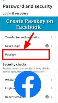 How to Create Facebook Passkey #shorts