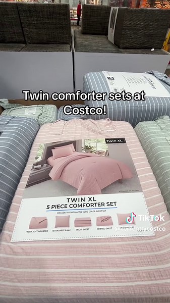 5 piece twin comforter sets at Costco for $39.99 #costco #wholesale #twin #comforter #comfortersets #comfy #home #nice #costcoshopping #costcofinds #costcobuys @Costco Wholesale