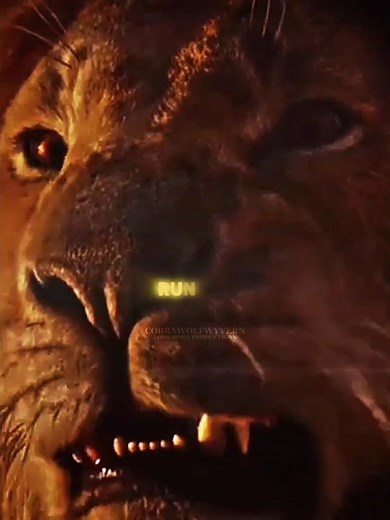 Run🥶 | Scar X Simba edit || The Lion King ||