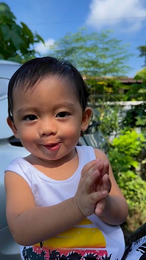 10K reactions · 94 shares | Close open troy version來 ngano apil ang dila nak? #BabyTroy #cute #happy #family #mybaby #babylove | Hannah Luzon | Facebook