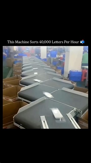 This Machine Sorts 40,000 Letters Per Hour 📬 #shorts