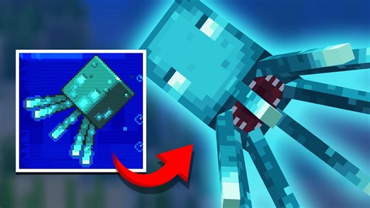 We added the glow squid update to Minecraft