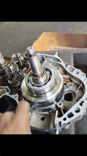How to Install Crankshaft in Bike Engine #shorts #shortvideo