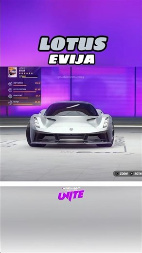 Asphalt Legends Unite || Lotus Evija #asphalt9legends #gamingshorts
