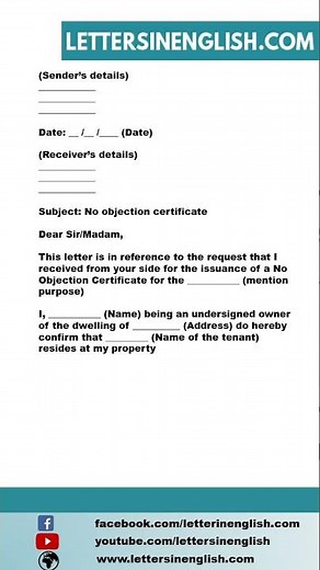 No Objection Certificate from Landlord
