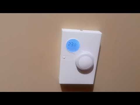 How to Change Temperature on Johnson Controls NS Series Network Sensor DIAL Thermostat Celsius F