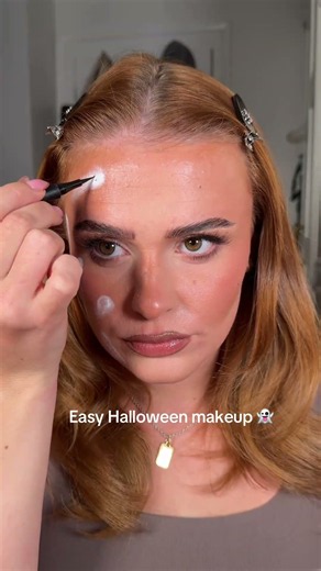 Easy Halloween makeup - ghost 👻
