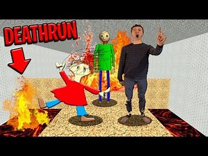 Deathrun Challenge in Baldi's Basics MULTIPLAYER! (GONE WRONG) - Garry's Mod Gameplay