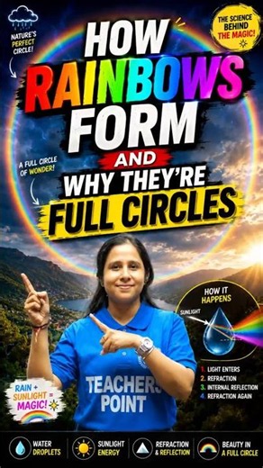 How Rainbows Form and Why They're Full Circles #shorts #rainbow
