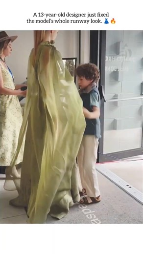 Youngest Designer Gives Savage Advice to Models 👗🔥#FashionDesigner #ModelStyle #ViralShorts #viral