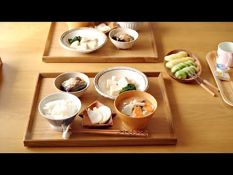 ヘルシーな和食の朝ごはん【一汁三菜】