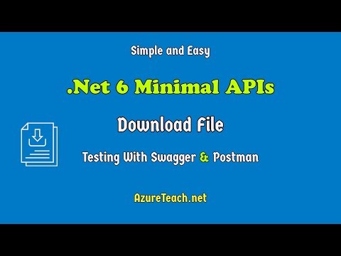 Minimal api dotnet 6 | .net 6 Minimal Api Download File