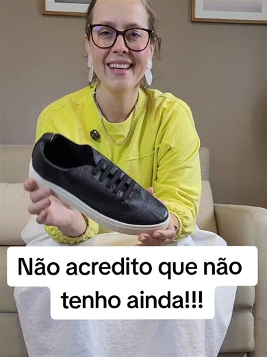 Tênis Pâmela couro preto: confortável e elegante para o dia a dia