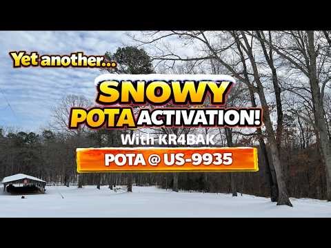 The 2nd Snowy POTA Activation @ US-9935 with KR4BAK! (2-3-26)