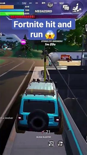 Fortnite hit and run 😱 #shortsfeed #fortnitegameplay