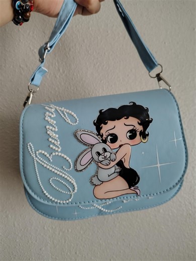 Bettyboop Bunny Love Bedazzled Purse - Etsy