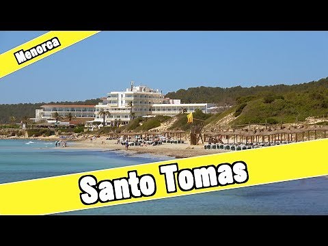 Santo Tomas Menorca Spain: Beach and resort