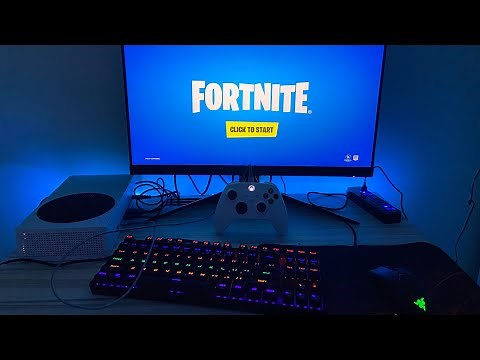Fortnite on Xbox SERIES S (Unboxing+120 FPS Gameplay)