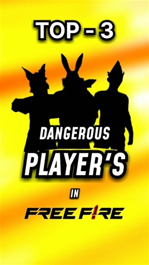 top 3 most dangerous player's in free fire history #freefireshorts#shorts