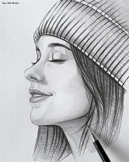 88K views · 1K reactions | Easy and Beautiful girl drawing trick 勞 | Arjun sethi sketches | Facebook