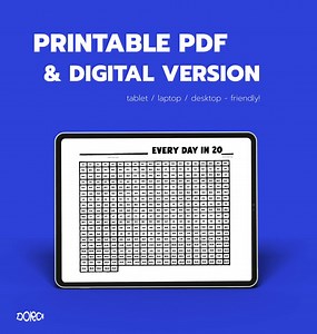 Habit Tracker | Printable & Digital | Printable Monthly Yearly Habit | Track Circle Habit Tracker | Habit Challenge | Motivation Planner - Etsy