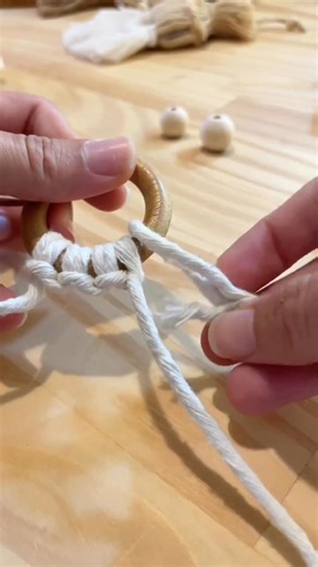 131K views · 983 reactions | The simple macrame ring weaving techniques. Part two. To be continued...#eousemacrame #macrametutorial #weavingmethod #macramering #hangingtoys | Macrame Projects | Facebook