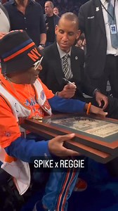 6.6K views · 78 reactions | Só amor entre Spike Lee e Reggie Miller朗✍️ #NBAPlayoffs AgoranaNBA Indiana Pacers New York Knicks | NBA Brasil | Facebook