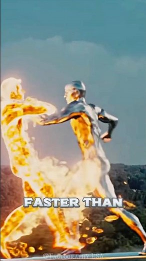 Silver Surfer travels faster than light.😱