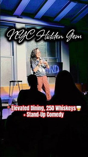 NYC Comedy Club with 250 Whiskeys + Elevated Dining: The Stand NYC🎤 #nyc #comedyclub #nyccomedy