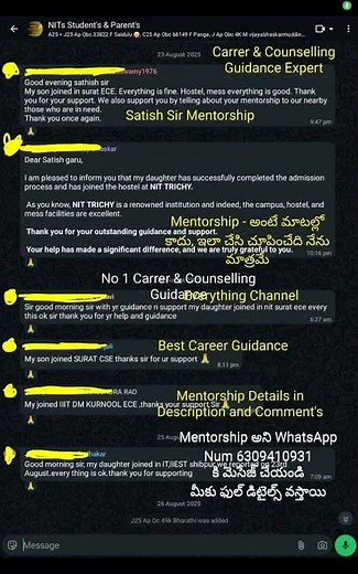 Satish Sir JoSAA Counselling & Career Guidance Expert |Best Mentor For JoSAA counselling guidance