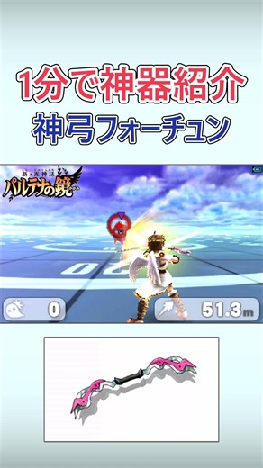 Weapon Showcase: Fortune Bow [Kid Icarus: Uprising] #3ds #SmashBros #MasahiroSakurai