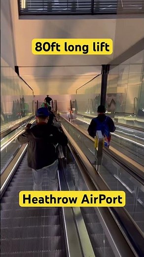 World’s Longest Airport Lift 😳 | 80ft Giant Lift at London Heathrow!