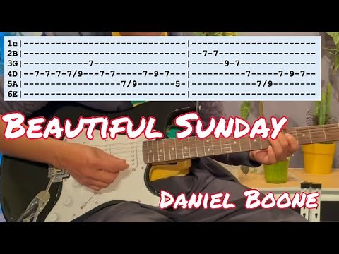 Beautiful Sunday - Daniel Boone (Instrumental Cover with Tabs)