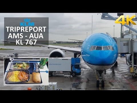✈ [4K] TRIPREPORT | KLM | Boeing 777-300 | Amsterdam - Aruba | Economy Comfort Class