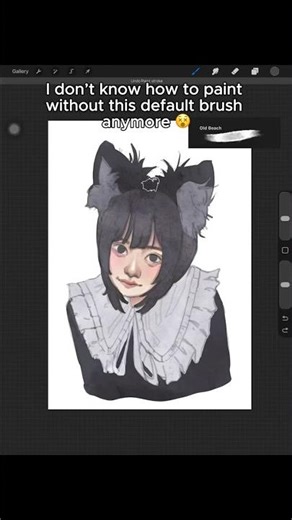 Procreate’s default brush is something…