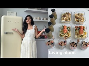 Living alone • meal prep, grocery run, ref restock, & shopee haul 🥦