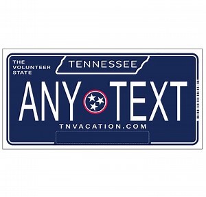 Custom, Full Color Sticker/decal License Plate - Tennessee. Four Sizes - Waterproof, UV Resistant. - Etsy