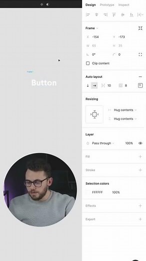 How to Create a Resizable Button with Auto Layout in Figma #Shorts