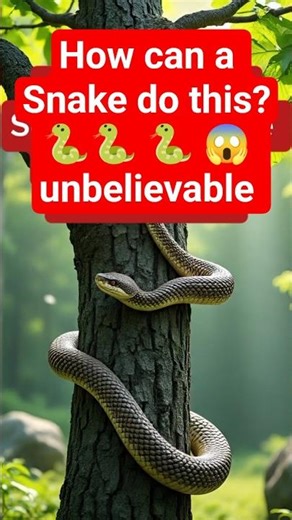How a snake climbs a Tree / Nature's Smartest Technique revealed #shorts