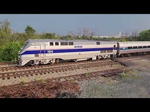 Amtrak Phase IV heritage locomotive 164 leads Cardinal Train 50