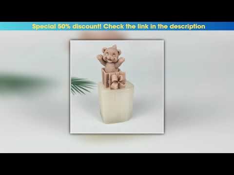 Limited 3D Animals Mold Birthday Gift Box Surprise Bear Moulds Silicone Candle Soap Molds Clay Resi