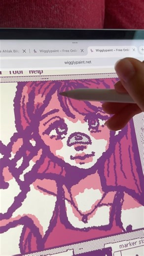 drawing on wiggle paint 💫 #art #artist #drawing #digitalart #website