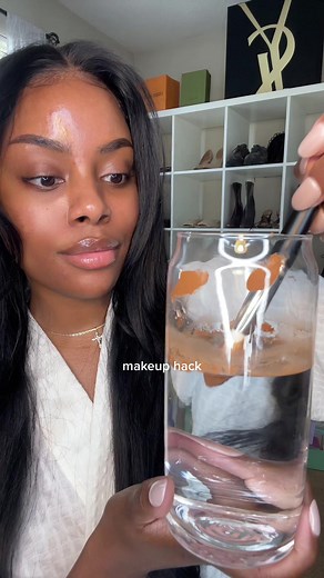 This can go really good or really bad lol #makeuphack #viralmakeup #makeupchallenge #airbrushmakeup #flawlessmakeup #makeup