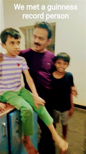 we met a guinness world record person. Name check in comments