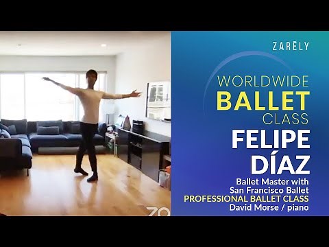 Felipe Diaz, Ballet Master with San Francisco Ballet. Advanced ballet class