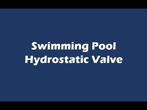 Swimming Pool Hydrostatic Valve