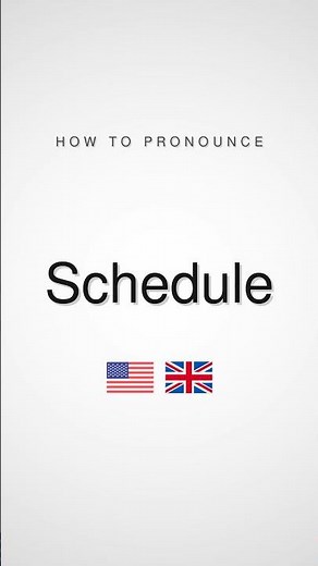 How to Pronounce Schedule | British and American English