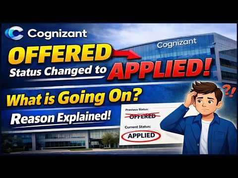 Cognizant Superset Status Changed from Offered to Applied😱 | Real Reason Explained | LOI & OL Update